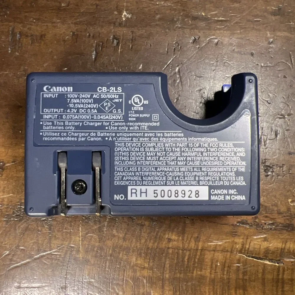 Genuine Canon CB-2LS Battery Charger for NB-1L NB-1LH Battery Powershot IXUS